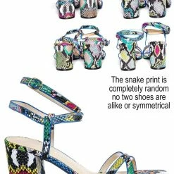 Bamboo New Forever20 Wraparound Strappy Block Heel Sandal- Women Gladiator Ankle Wrap Shoes