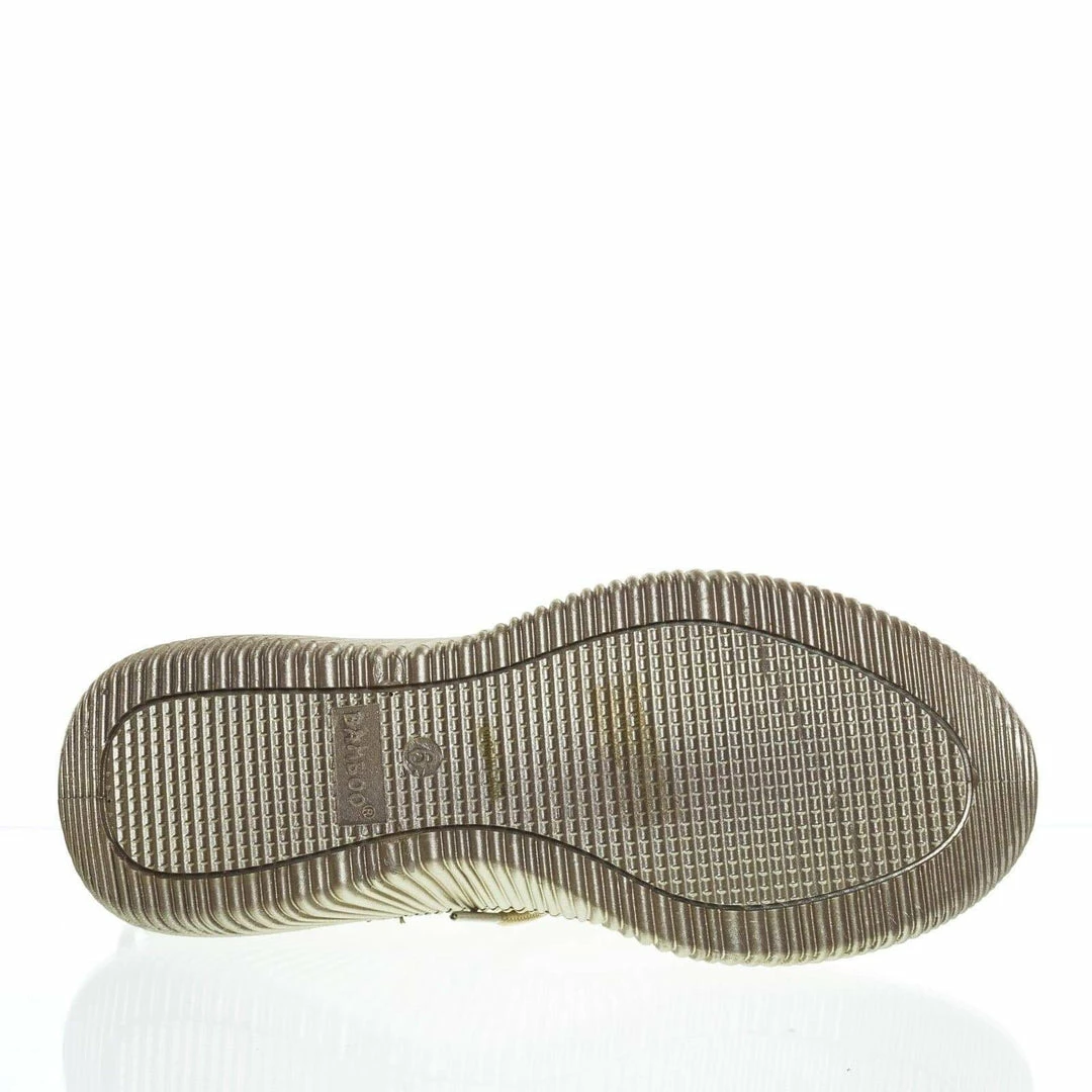 Bamboo New Forward03 Snakeskin Embossed Prints, Lace Up Sneaker W Ribbed Outsole