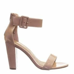 Bamboo New Frenzy60 Classic Chunky Block Heel Dress Sandal W Ankle Strap