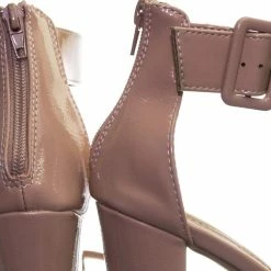 Bamboo New Frenzy60 Classic Chunky Block Heel Dress Sandal W Ankle Strap