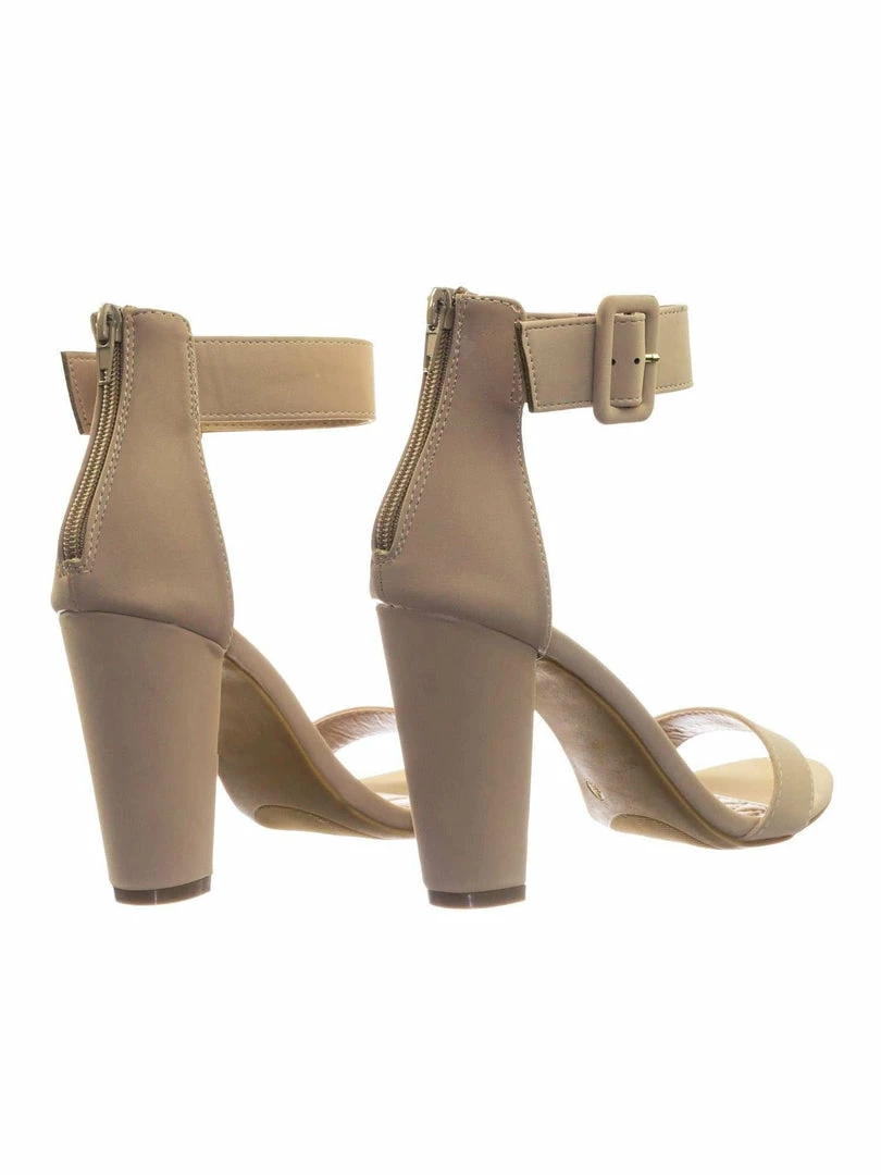 Bamboo New Frenzy60 Classic Chunky Block Heel Dress Sandal W Ankle Strap
