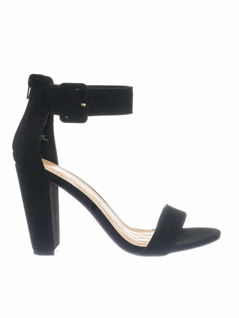 Bamboo New Frenzy60 Classic Chunky Block Heel Dress Sandal W Ankle Strap