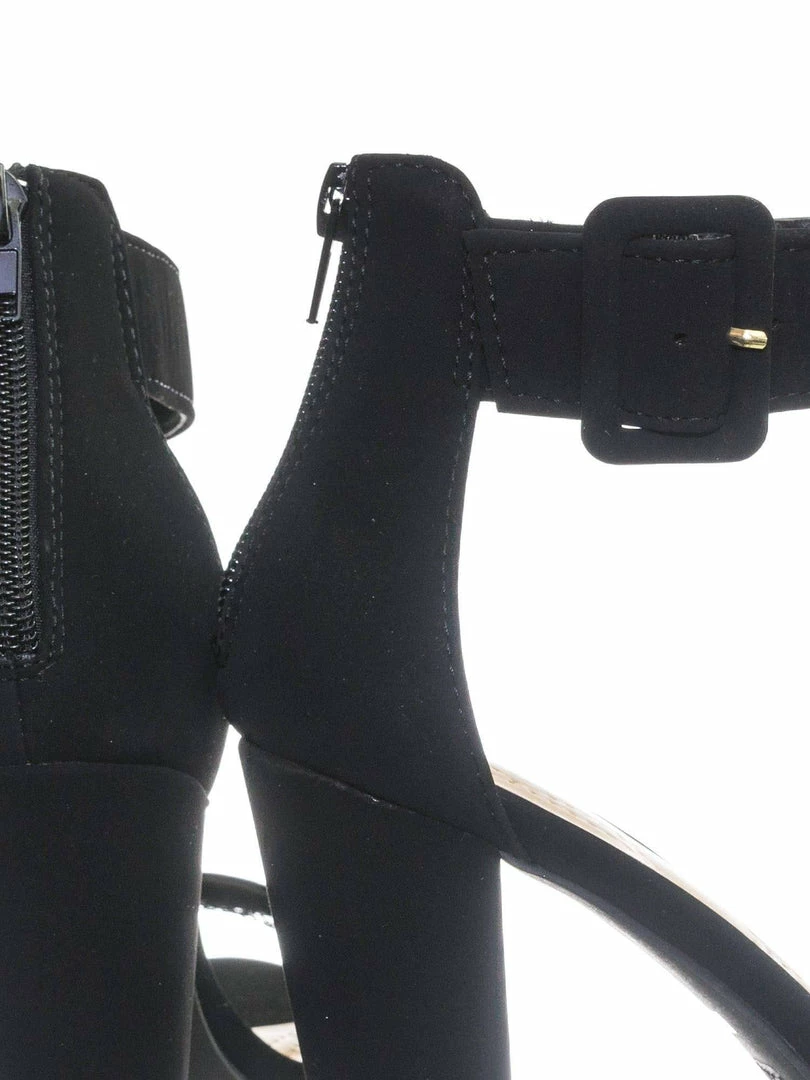 Bamboo New Frenzy60 Classic Chunky Block Heel Dress Sandal W Ankle Strap