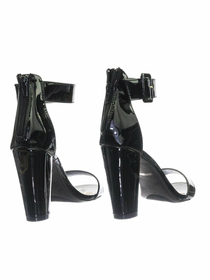 Bamboo New Frenzy60 Classic Chunky Block Heel Dress Sandal W Ankle Strap