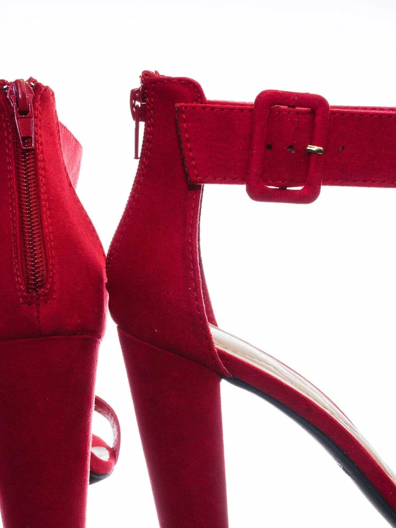 Bamboo New Frenzy60 Classic Chunky Block Heel Dress Sandal W Ankle Strap