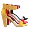Bamboo New Frenzy60 Classic Chunky Block Heel Dress Sandal W Ankle Strap