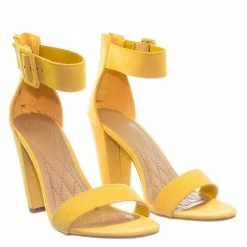 Bamboo New Frenzy60 Classic Chunky Block Heel Dress Sandal W Ankle Strap