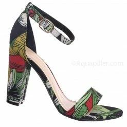 Bamboo New Frenzy92 Block High Heel Dress Sandal W Thick Ankle Strap