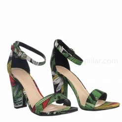 Bamboo New Frenzy92 Block High Heel Dress Sandal W Thick Ankle Strap