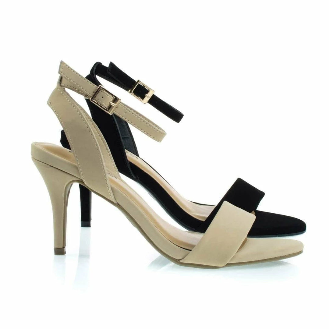 Bamboo New Harleen55 Classic High Heel Sandal W Ankle Wrap Straps And Single Band