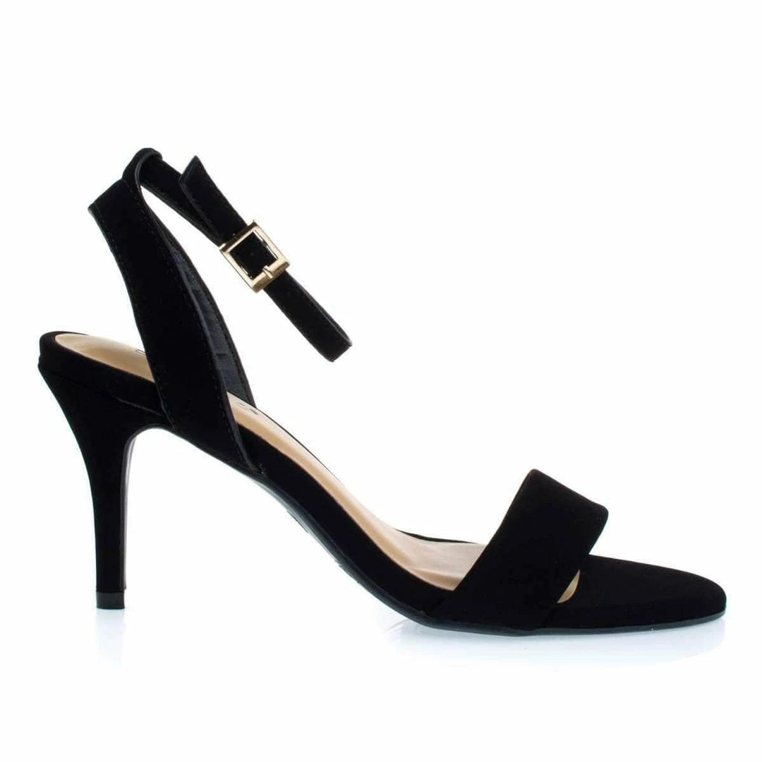 Bamboo New Harleen55 Classic High Heel Sandal W Ankle Wrap Straps And Single Band