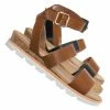 Bamboo New Hotspot04 Lightweight Cork Molded Flat Sandal - Women Pillow Padded Contour Shoe