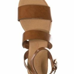 Bamboo New Hotspot04 Lightweight Cork Molded Flat Sandal - Women Pillow Padded Contour Shoe