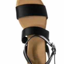 Bamboo New Hotspot04 Lightweight Cork Molded Flat Sandal - Women Pillow Padded Contour Shoe