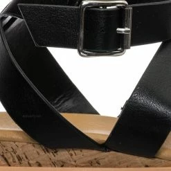 Bamboo New Hotspot04 Lightweight Cork Molded Flat Sandal - Women Pillow Padded Contour Shoe