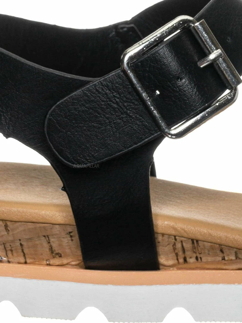 Bamboo New Hotspot12 Lightweight Molded Comfort Flat Sandal - Pillow Padded Contour Cork