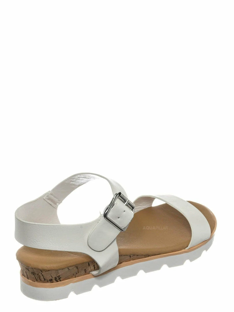 Bamboo New Hotspot12 Lightweight Molded Comfort Flat Sandal - Pillow Padded Contour Cork