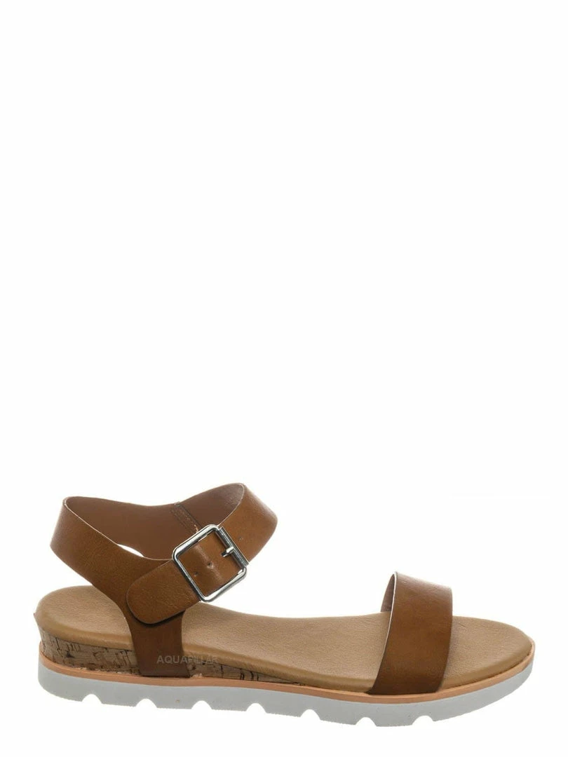 Bamboo New Hotspot12 Lightweight Molded Comfort Flat Sandal - Pillow Padded Contour Cork