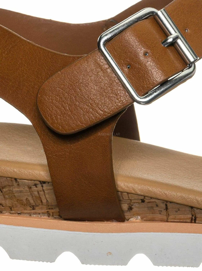 Bamboo New Hotspot12 Lightweight Molded Comfort Flat Sandal - Pillow Padded Contour Cork