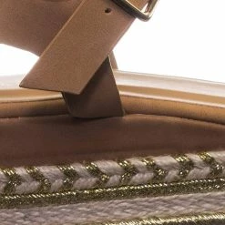 Bamboo New Infinity07 Women Espadrille Flatform W Metallic Thread W Rope Jute Wrap Sandal