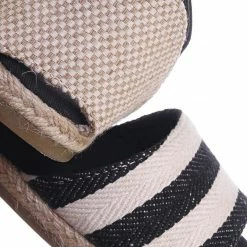 Bamboo New Layover14 Espadrille DOrsay Flat Sandal - Women Peep Toe Ankle Strap Canvas Shoe