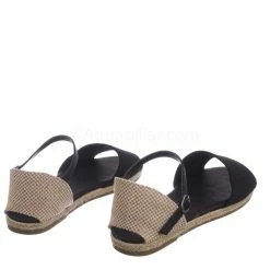 Bamboo New Layover14 Espadrille DOrsay Flat Sandal - Women Peep Toe Ankle Strap Canvas Shoe