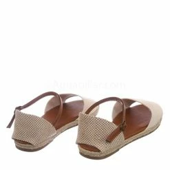 Bamboo New Layover14 Espadrille DOrsay Flat Sandal - Women Peep Toe Ankle Strap Canvas Shoe