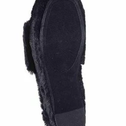 Bamboo Leverage12 Furry Platform Slides - Faux Fur Chunky Slipper In Rainbow & Leopard New