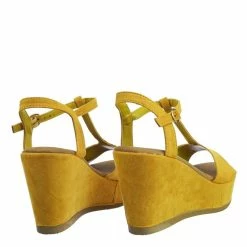 Bamboo Luxy04 Platform Wedge Comfort Foam Padded T-Strap Open Toe Sandal New