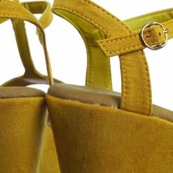 Bamboo Luxy04 Platform Wedge Comfort Foam Padded T-Strap Open Toe Sandal New