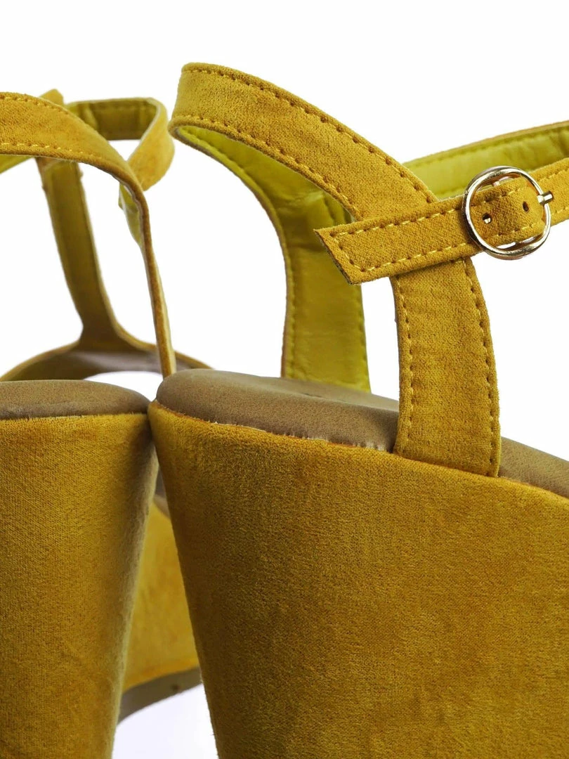 Bamboo Luxy04 Platform Wedge Comfort Foam Padded T-Strap Open Toe Sandal New