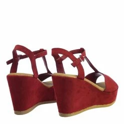 Bamboo Luxy04 Platform Wedge Comfort Foam Padded T-Strap Open Toe Sandal New