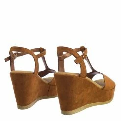 Bamboo Luxy04 Platform Wedge Comfort Foam Padded T-Strap Open Toe Sandal New