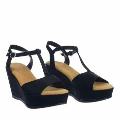 Bamboo Luxy04 Platform Wedge Comfort Foam Padded T-Strap Open Toe Sandal New