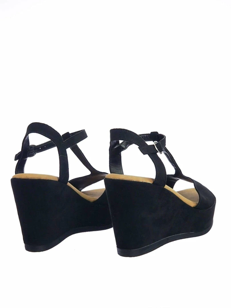 Bamboo Luxy04 Platform Wedge Comfort Foam Padded T-Strap Open Toe Sandal New