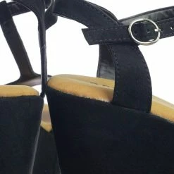 Bamboo Luxy04 Platform Wedge Comfort Foam Padded T-Strap Open Toe Sandal New