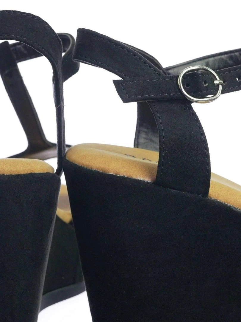 Bamboo Luxy04 Platform Wedge Comfort Foam Padded T-Strap Open Toe Sandal New