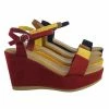 Bamboo New Luxy08 Lightweight Comfort Low Wedge Platform Open Toe Dress Sandal