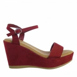 Bamboo New Luxy08 Lightweight Comfort Low Wedge Platform Open Toe Dress Sandal