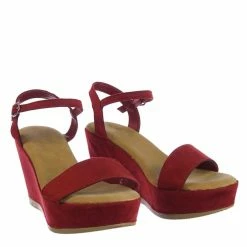 Bamboo New Luxy08 Lightweight Comfort Low Wedge Platform Open Toe Dress Sandal
