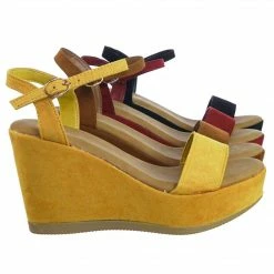 Bamboo New Luxy08 Lightweight Comfort Low Wedge Platform Open Toe Dress Sandal