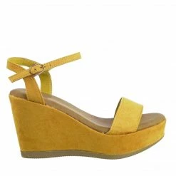 Bamboo New Luxy08 Lightweight Comfort Low Wedge Platform Open Toe Dress Sandal