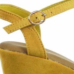 Bamboo New Luxy08 Lightweight Comfort Low Wedge Platform Open Toe Dress Sandal
