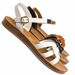 Bamboo Marmie32 Ankle Strap Flexible Sandal - Women Quarter Strap Woven Yoga Huarache