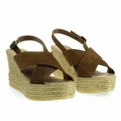 Bamboo Minni04 Plastic Faux Intimation Espadrille Platform Sandal W Sling Back