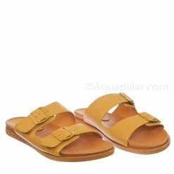 Bamboo Mission72 Flexible Molded Footbed Slides - Women Double Buckle Yoga Slippers New