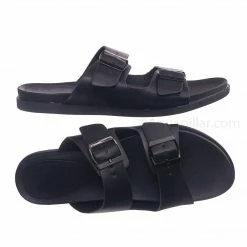 Bamboo Mission72 Flexible Molded Footbed Slides - Women Double Buckle Yoga Slippers New