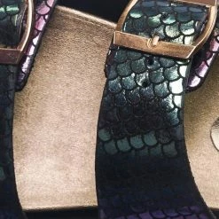 Bamboo Mission72 Flexible Molded Footbed Slides - Women Double Buckle Yoga Slippers New