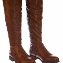 Bamboo Montage77 Knee High Riding Boots W Faux Fur Inner Lining & Stretch Elastic New