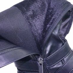 Bamboo Montana75 Fur Lined Fashion Equestrian Riding Boots W Elastic Panel Belt Harness